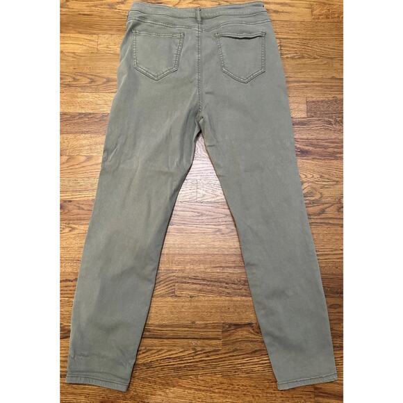 Buffal David Bitton Khaki Pants Green Womens 8/29 Havana High Rise Stretch Ankle - Picture 7 of 8